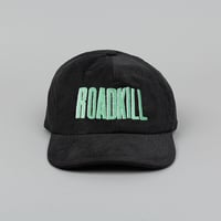 Image 1 of Black Corduroy Roadkill Embroidered 5 Panel 