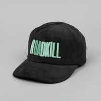Image 2 of Black Corduroy Roadkill Embroidered 5 Panel 