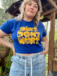 Dirt Don't Hurt | Cropped T-Shirt - Royal Blue 