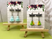 Image 1 of Whimsical Dragonfly Earrings