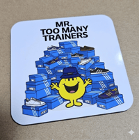 Image 2 of Mr Too Many Trainers Mug & Coaster Set