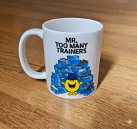 Image 1 of Mr Too Many Trainers Mug & Coaster Set