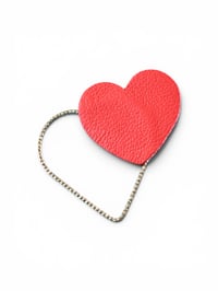 Image 1 of Broche GRAND LOVE coquelicot 