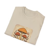 Image 4 of Vintage "Ground Yourself" Mushroom Aesthetic T-Shirt