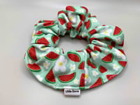 Watermelons & Daisies Scrunchie
