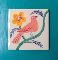 Pink Bird tile