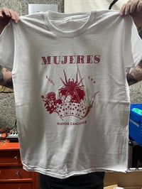 CAMISETA MUJERES BLANCA "BUENAS CANCIONES"