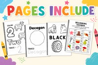 Image 2 of 80 page Custom Kindergarten Workbook (Free Shipping)