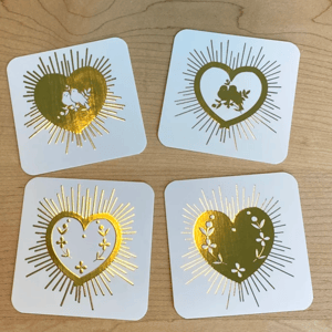 Image of MINI CARTES DORÉES