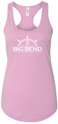 Image 2 of Next Level Women's Ideal Racerback Tank in Navy, Lilac, Tahiti Blue, or Desert Pink