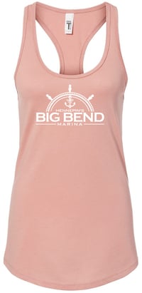 Image 4 of Next Level Women's Ideal Racerback Tank in Navy, Lilac, Tahiti Blue, or Desert Pink