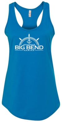 Image 3 of Next Level Women's Ideal Racerback Tank in Light Orange, Indigo or Turquoise