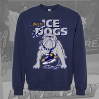 Image 1 of Ice Dawgs Navy Crewneck Sweatshirt 