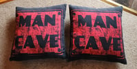 Image 2 of TWO "Man Cave" Pillows