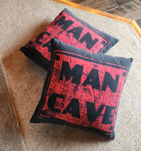 Image 1 of TWO "Man Cave" Pillows