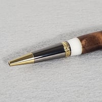 Image 4 of Walnut Burl Majestic Squire Pen, High End Calligraphy, #0316
