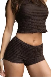 Lace Texture Micro Shorts
