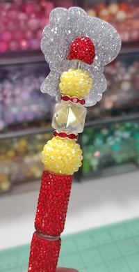 Image 2 of BTS Rhinestone Pen & Keychain Set (659)