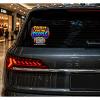 Image 1 of PROJECT FOR THE PEOPLE 5” x 6” Window Sticker – Make Your Message Seen