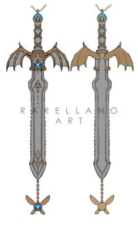 Image 3 of LIMITED PREORDER! Dark Master Sword - Jewelry Necklace