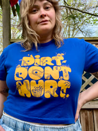 Image 3 of Dirt Don't Hurt | Cropped T-Shirt - Royal Blue 