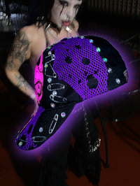 Image 2 of Pink anxiety skull hat