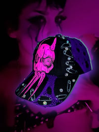 Image 1 of Pink anxiety skull hat