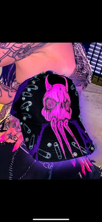 Image 3 of Pink anxiety skull hat