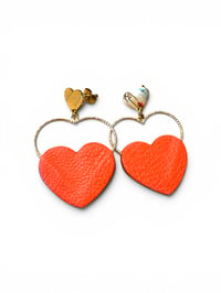 Boucles GRAND LOVE coquelicot