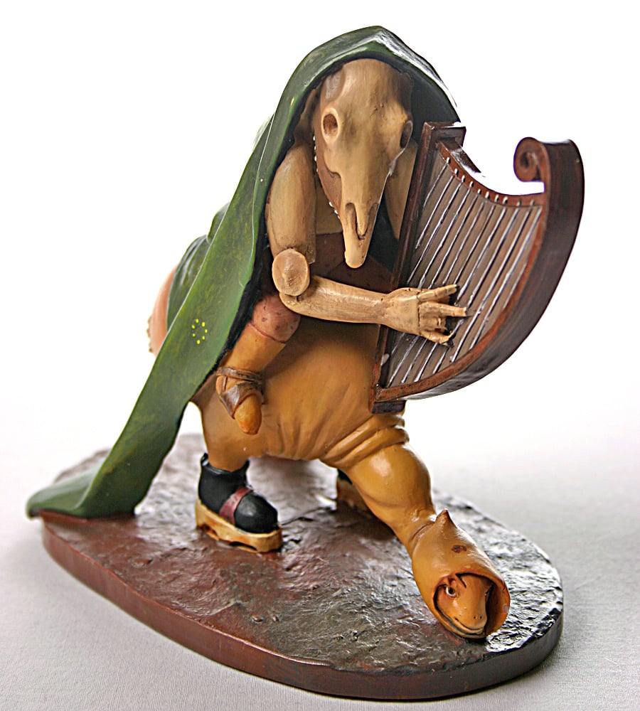 Monster Playing the Harp from Temptation of St Anthony Figurine,  by Hieronymus Bosch
