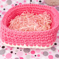 Image 2 of Crochet baby basket set 