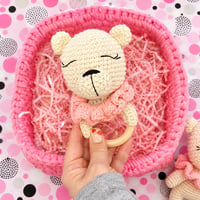 Image 3 of Crochet baby basket set 