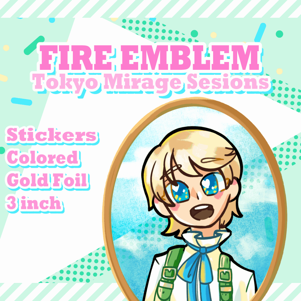 Image of TMS Gold Foil Stickers by Jinko