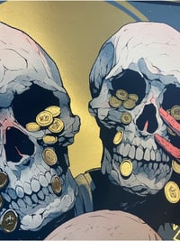 Image 2 of Queens of the Stone Age - Alive From The Catacombs - Lincoln - Gold Foil 