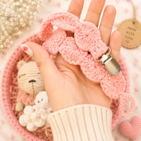 Image 5 of Crochet baby basket set 