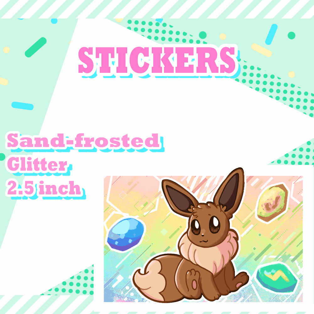 Image of Sand Glitter Frosted Stickers by Jinko
