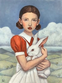 Girl Holding a Bunny
