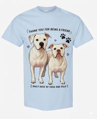 Image 2 of Dash & Oslo blue T-Shirt *Made to order*