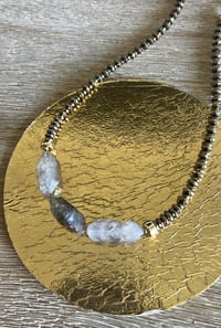 Image 1 of *new* TRIPLE T + PYRITE necklace