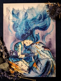 Image 1 of - PRINT - </br> Don't let me go - Arcane - Bleue </br> <FONT size="2pt">21x29cm</FONT>