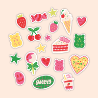 Image 2 of Sugar mini stickers pack x20