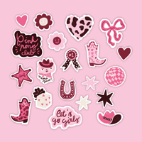 Image 2 of Yee Haw mini stickers pack x20