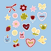 Image 2 of Cutie's mini stickers pack x20