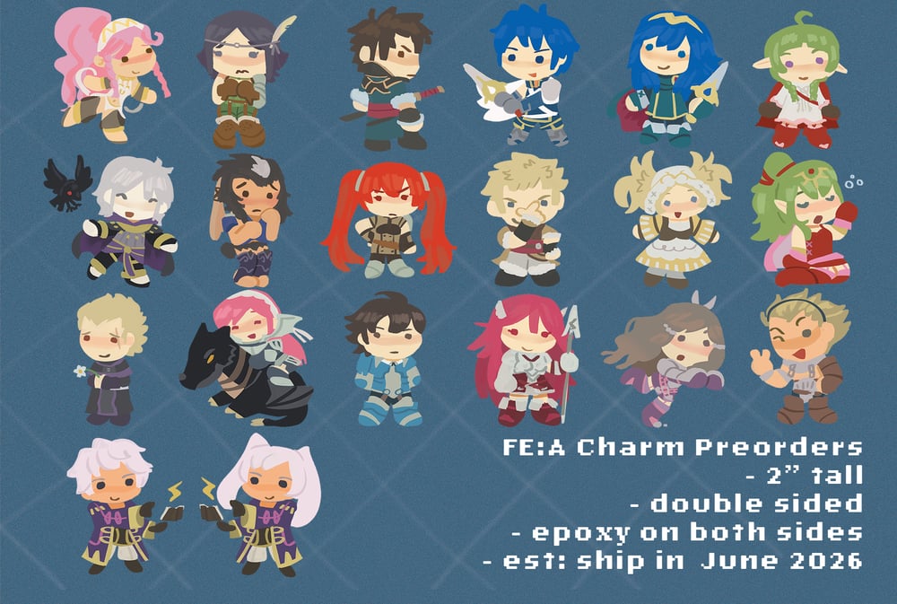 Image of FE Awakening Charm Set PREORDERS END 5/17