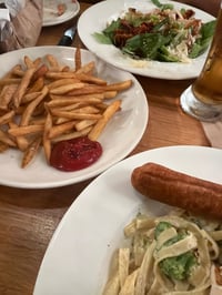 Plate of frozen food