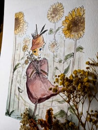 - PRINT - </br> Tournesol - Aquarelle </br> <FONT size="2pt">14x21cm</FONT>