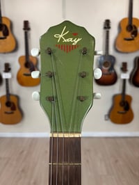 Image 7 of 1950's Kay K-136 (Cream/Green)