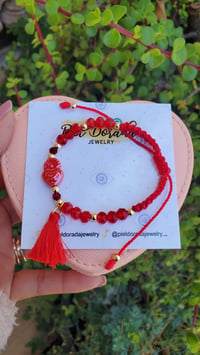 Image 2 of Sacred Heart Tassel Bracelets 