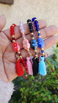 Image 1 of Sacred Heart Tassel Bracelets 