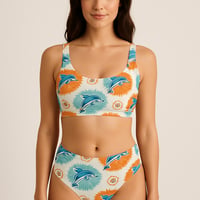 Image 2 of MIAMI DOLPHINS FINS UP BRA AND PANTY SET